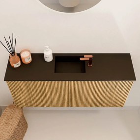 Mondiaz Joya 90cm toiletmeubel oak met wastafel faye midden 1 kraangat urban
