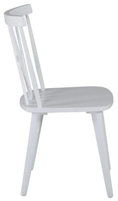 Jörn Eetkamerstoel - Fredrik - Wit - Rubberhout - Jörn