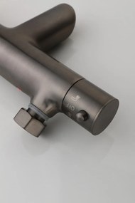Saniclear Iron thermostatische opbouw badkraan verouderd ijzer - gunmetal