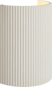 Scandinavische wandlamp wit ovaal - Plaster