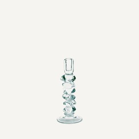 Transparante glazen kandelaar, H29,5 cm, Qimera