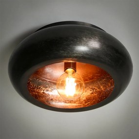 Plafondlamp Zwart Metaal 42 Cm