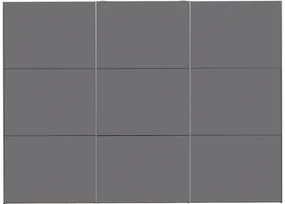 Goossens Kledingkast Easy Storage Sdk, 303 cm breed, 220 cm hoog, 3x 3 paneel glas schuifdeuren