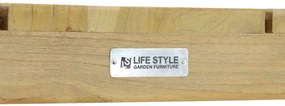 Tuinset 4 personen 180 cm Aluminium/rope Taupe Santika Furniture Santika