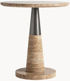 Ronde marmeren bijzettafel Rust