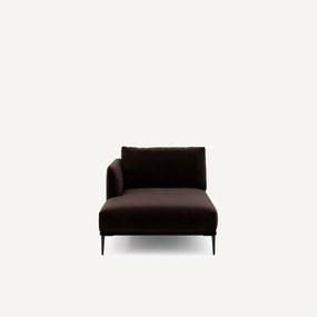 Fluwelen longchair, Oscar, ontwerp Emmanuel Gallina