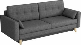 Slaapbank Columbus 113, Aantal zitplaatsen: 4, Aanwezig, 90x225x100cm, 91 kg, Poten: Hout, Hout: Grenen