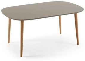 Kave Home Oqui Uitschuifbare Eettafel Bruin 160 Cm