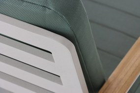 Tuinstoel Aluminium/Teak Taupe-naturel-bruin Lifestyle Garden Furniture Faro