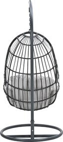 Garden Impressions Esmee hangstoel swing egg - donker grijs