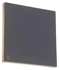 Design wandlamp grijs aluminium 15 cm incl. LED 9W - Skyf