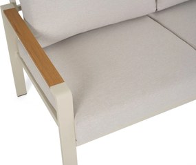 Stoel en Bank Loungeset 4 personen Aluminium Zand/Beige  Domani Furniture Leaf