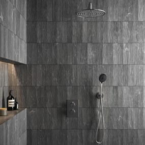 Saniclear Exclusive volledig 304 RVS inbouw regendouche 20cm met 3 standen handdouche wandmontage