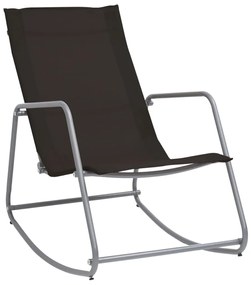 vidaXL Tuinschommelstoel 95x54x85 cm textileen zwart