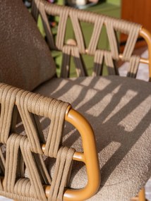 4 Seasons Outdoor Biarritz high dining set met Soho tafel 220 cm Tuinstoel   beige weerbestendig