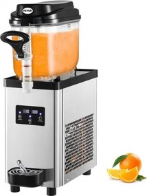 VEVOR Commerciële Slush-ijsmachine, 6L 25-kops Enkele Kom Slush Ijsmachine, 705W 220V Slush-ijsmachine, 19 x 47 x 60 cm RVS Margarita Smoothie Bevroren Drankmaker met Intelligent LED-Bedieningspaneel