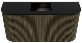 Mondiaz Joya 85cm toiletmeubel ronding links/rechts shadow met wastafel faye midden 1 kraangat urban