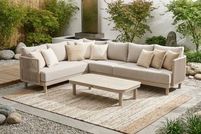 Hoek loungeset 6 personen Rope Zand/Beige  Lifestyle Garden Furniture Solento