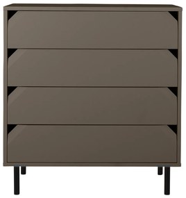 Tenzo Corner Lage Wandkast Taupe - 90x43x96cm.