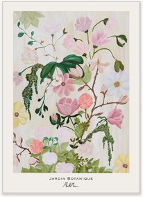 Ingelijste digitale print Jardin Botanique