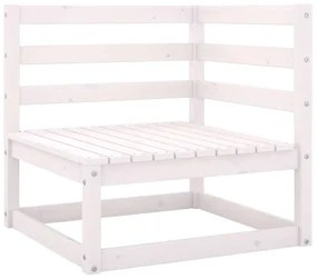 vidaXL 3-delige Loungeset massief grenenhout wit