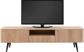 Goossens Tv Meubel Seppe, 2 deuren 1 lade 1 open vak 180 cm breed