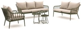 + 15% kassakorting | Stoel-bank loungeset Manifesto | 6 personen | Loungeset Groen | Aluminium | Kees Smit Tuinmeubelen