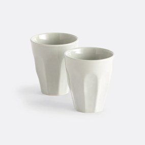 Set van 2 geribbelde koffiekopjes, Notele