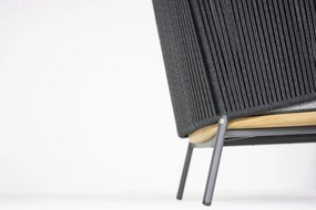 4 Seasons Outdoor Ravello loungestoel  Loungestoel    antraciet weerbestendig