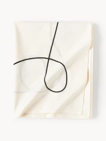 Tafelkleed Sue met abstracte borduurwerk