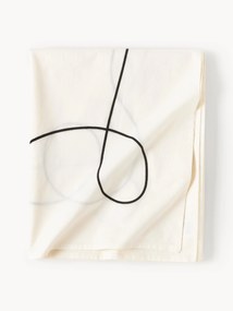 Tafelkleed Sue met abstracte borduurwerk