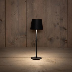 Anna's Collection draadloze tafellamp - Mat zwart - Oplaadbaar met USB - Dimbaar warm wit