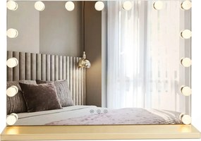 LED Spiegel HOLLYWOOD L.Gold