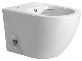 Sanigoods Pieter randloos toiletpot met bidetsproeier wit glans