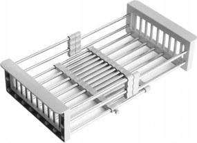 Mexen telescopisch keuken afdruiprek met verstelbare breedte, grijs - 660730-71