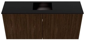 Mondiaz Joya 90cm toiletmeubel walnut met wastafel faye midden 1 kraangat urban