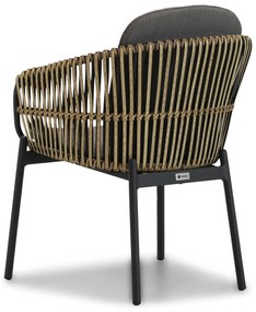 Tuinset 6 personen 240 cm Aluminium/wicker Taupe Coco Nathan/Diogo