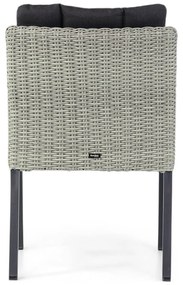 Tuinset 4 personen 160 cm Wicker Grijs Garden Collections Oxbow/Concept