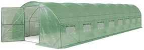 Folie tunnel 4x10m Garden Point groen met deur