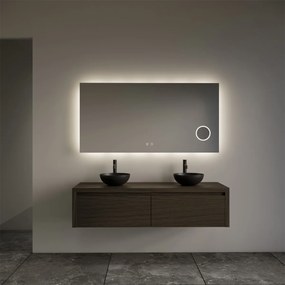 Gliss Design Ares badmeubel 120cm 2 lades charcoal zonder waskom