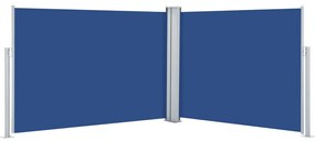 vidaXL Windscherm uittrekbaar 120x1000 cm blauw