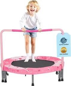 VEVOR Kindertrampoline, buitentrampoline 91,44 cm, opvouwbare trampoline met handvat, reboundtrampoline, tuintrampoline voor peuters, verjaardagscadeau voor kinderen vanaf 3 jaar, draagvermogen 100 kg, rood