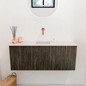 Mondiaz Joya DLux 100cm toiletmeubel shadow met wastafel faye midden zonder kraangat meli