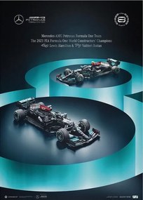 Kunstdruk Mercedes-AMG Petronas F1 Team - 8 Titles, Automobilist