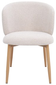 Eiken Eetkamerstoel Met Ronde Rug Creme