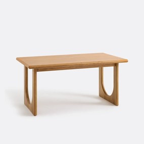 Uitschuifbare eettafel, eiken en fineer, 4 tot 8 couverts, DOUVE