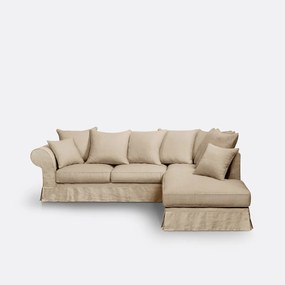 Hoekslaapbank Comfort Bultex® linnen, Adelia