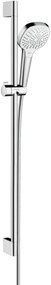 Hansgrohe Croma Select E Multi glijstangset 90cm chroom/wit