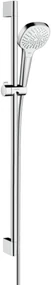 Hansgrohe Croma Select E Multi glijstangset 90cm chroom/wit