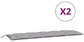 vidaXL Kussen voor schommelstoel 180 cm stof grijs
